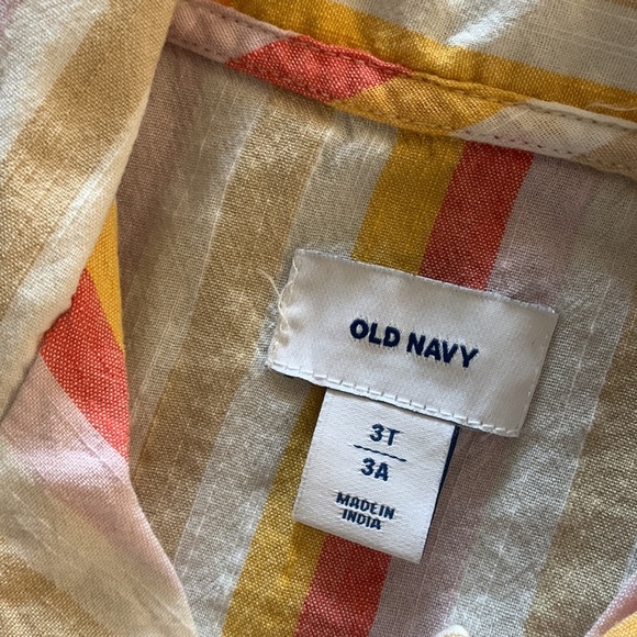 Summer striped button-up short sleeves blouse - Picture 6 of 7